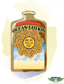 free vector Sun Tan Lotion Bottle