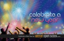 free vector Celebrate a New Year