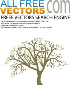 free vector Vector colorful tree