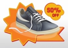 free vector Shoes Sale Vector