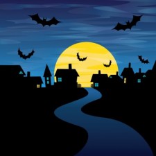 free vector Halloween Night Vector