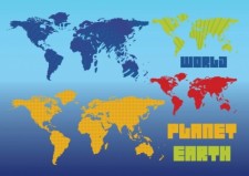 free vector Planet Earth Vector Maps