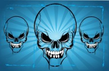free vector Horror Skulls Vector Art