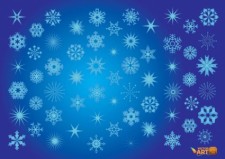 free vector Vector Snowflakes