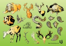 free vector Wildlife Vector Illustrations