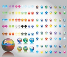 free vector Marbles