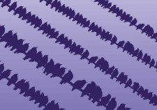 free vector Birds on Wire