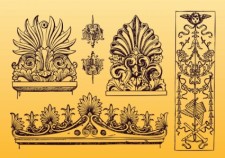 free vector Antique Ornament Vectors