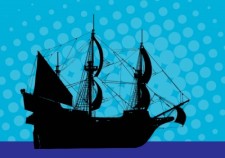 free vector Pirate Ship