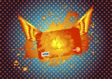 free vector Mastercard Visa Credit Card