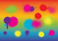 free vector Colorful Spray Paint