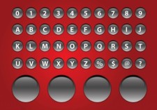 free vector Shiny Alphabet Buttons