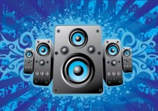 free vector Music Speakers