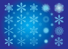 free vector Snowflake Art