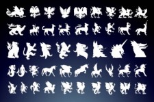 free vector Mythical Creatures