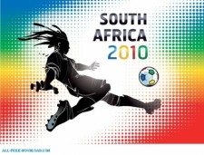 free vector South Africa 2010 World Cup wallpaper vector illustration