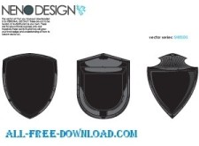 free vector Shields