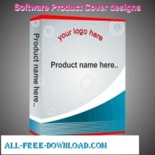 free vector Software Product Cover Design