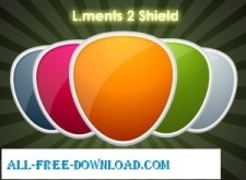 free vector L ments  Pack 2 Shields