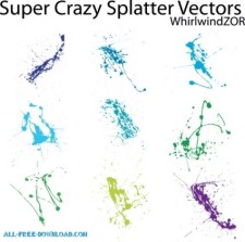 free vector Super Crazy Splatter Vectors