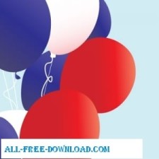 free vector Patriotic Balloons