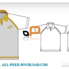 free vector Polo Shirt Template