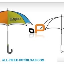 free vector Umbrella Template