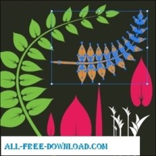free vector Foliage Ii