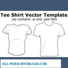 free vector Tee Shirt Vector Template By M