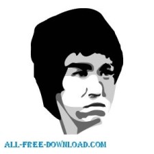 free vector Bruce Lee