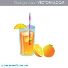 free vector Fresh Orange Juice