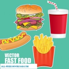 free vector Fast food