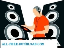 free vector Music DJ Graphic Vector