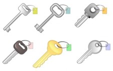 free vector 6 different keys