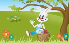 free vector Easter BUNNY