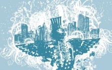 free vector City of Angels vector illustration