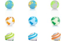 free vector 9 Free Vector Globes