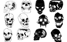 free vector ChopperDesigns Skull Set