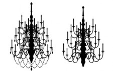 free vector Vector chandeliers