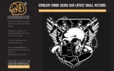 free vector Skull emblem