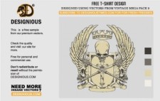 free vector Crest T-Shirt Design