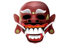 free vector Traditional balinese mask