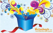 free vector FREE VECTOR GROOVY GIFT BOX