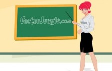 free vector HOT FOR TEACHER