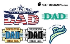 free vector Dad fathers day vectors- free