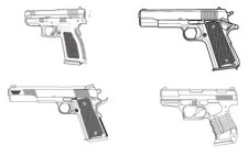 free vector Set of guns