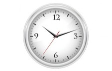 free vector White office clock