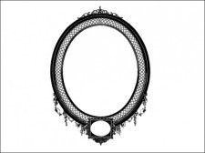 free vector Detailed Decorative Oval Frame
