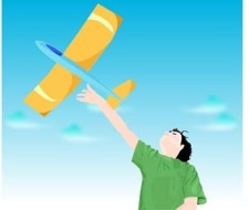 free vector Paper airplane 2