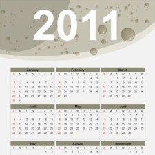 free vector 2011 Free Vector Calendar
